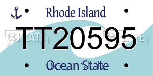 TT20595 Rhode Island License Plate