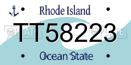 TT58223 Rhode Island License Plate