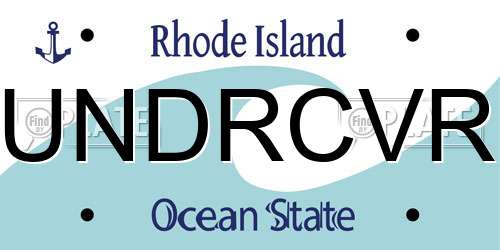 UNDRCVR Rhode Island License Plate