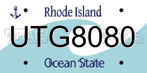 UTG8080 Rhode Island License Plate