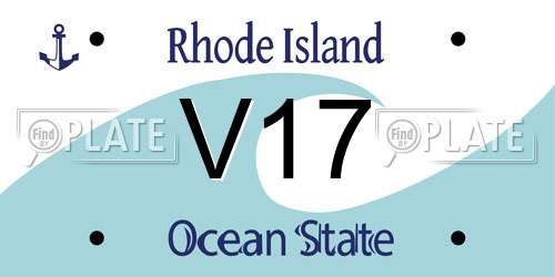 V17 Rhode Island License Plate