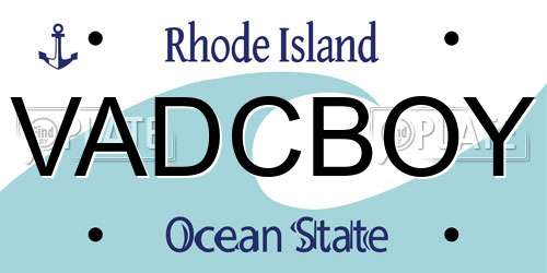 VADCBOY Rhode Island License Plate