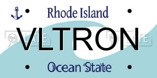 VLTRON Rhode Island License Plate