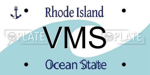 VMS Rhode Island License Plate
