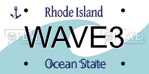WAVE3 Rhode Island License Plate