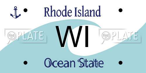 WI Rhode Island License Plate