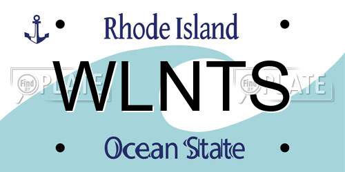 WLNTS Rhode Island License Plate