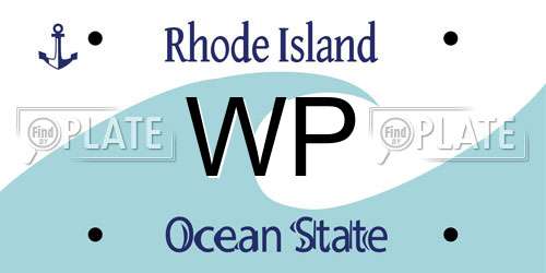 WP Rhode Island License Plate