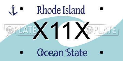 X11X Rhode Island License Plate