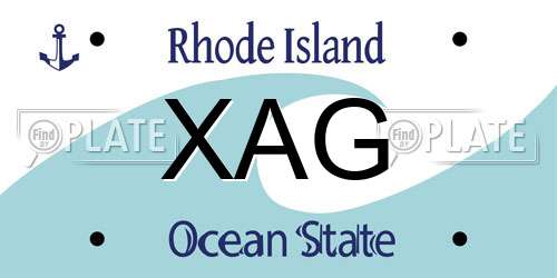 XAG Rhode Island License Plate
