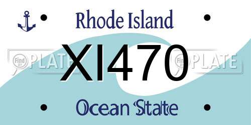 XI470 Rhode Island License Plate