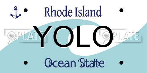 YOLO Rhode Island License Plate