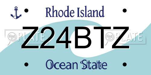 Z24BTZ Rhode Island License Plate
