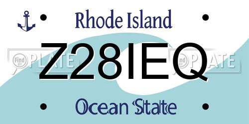 Z28IEQ Rhode Island License Plate