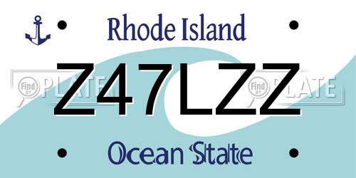 Z47LZZ Rhode Island License Plate