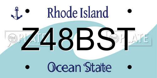 Z48BST Rhode Island License Plate