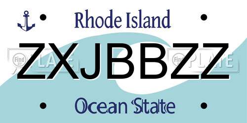 ZXJBBZZ Rhode Island License Plate