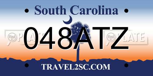 048ATZ South Carolina License Plate
