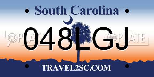 048LGJ South Carolina License Plate