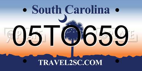 05TO659 South Carolina License Plate