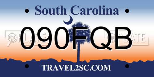 090FQB South Carolina License Plate