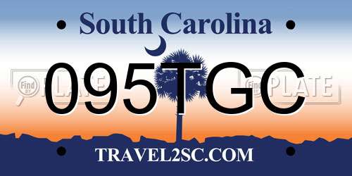 095TGC South Carolina License Plate