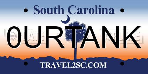 0URTANK South Carolina License Plate