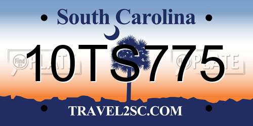 10TS775 South Carolina License Plate