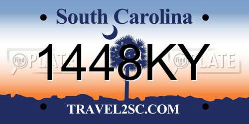 1448KY South Carolina License Plate