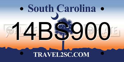 14BS900 South Carolina License Plate