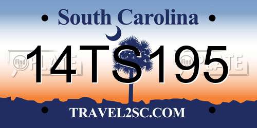 14TS195 South Carolina License Plate
