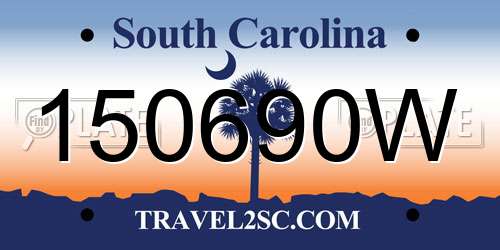 150690W South Carolina License Plate
