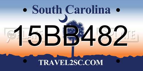 15BB482 South Carolina License Plate