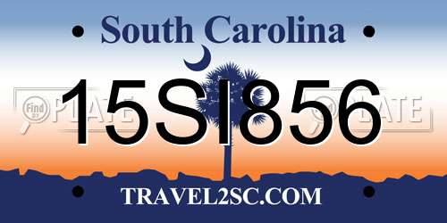 15SI856 South Carolina License Plate