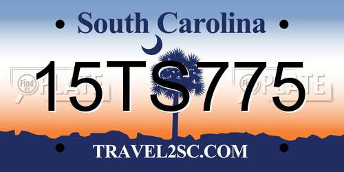 15TS775 South Carolina License Plate