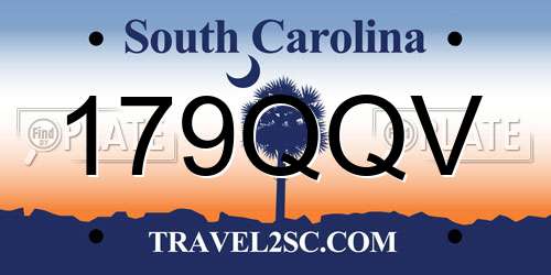 179QQV South Carolina License Plate