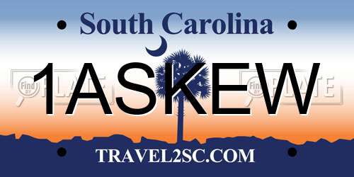 1ASKEW South Carolina License Plate