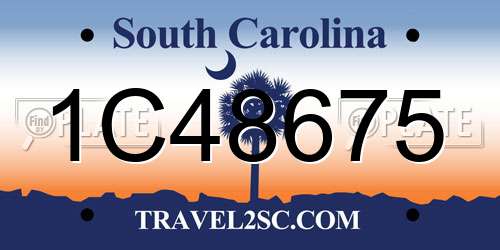 1C48675 South Carolina License Plate