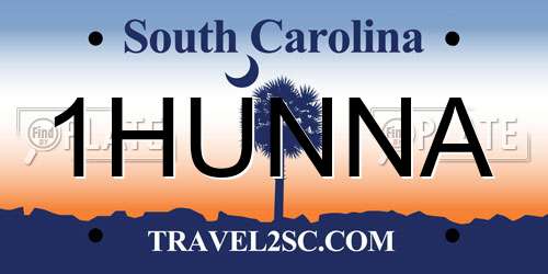 1HUNNA South Carolina License Plate