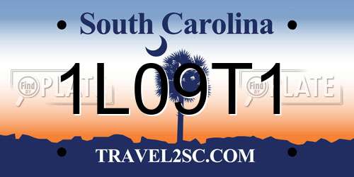 1L09T1 South Carolina License Plate
