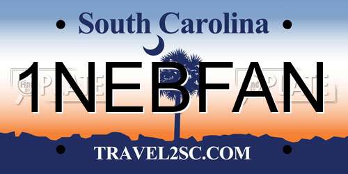 1NEBFAN South Carolina License Plate