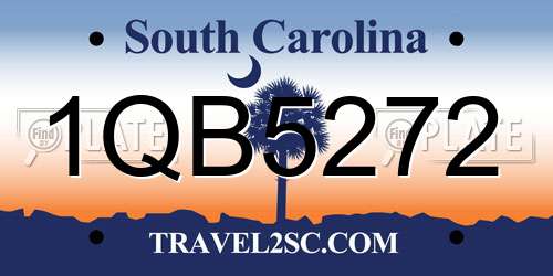 1QB5272 South Carolina License Plate