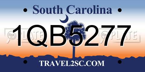 1QB5277 South Carolina License Plate