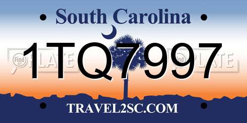 1TQ7997 South Carolina License Plate
