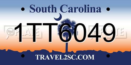 1TT6049 South Carolina License Plate
