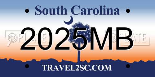 2025MB South Carolina License Plate