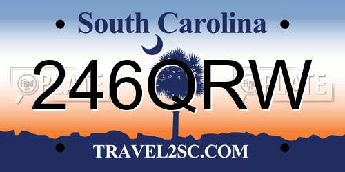 246QRW South Carolina License Plate