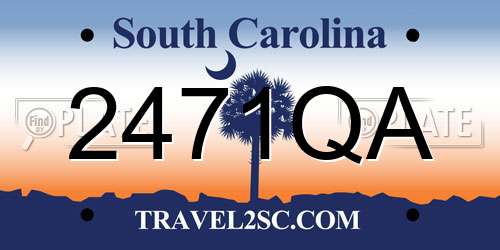 2471QA South Carolina License Plate