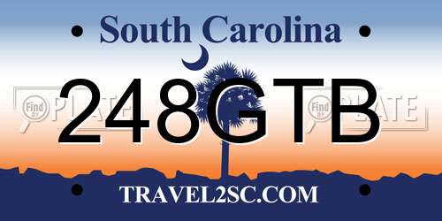 248GTB South Carolina License Plate