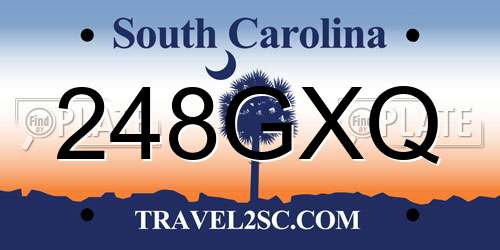 248GXQ South Carolina License Plate